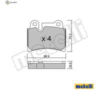 BRAKE PAD SET DISC BRAKE 22-0660-0 FOR VW BMV/AZZ/BKJ/BMX 3.2L CATA/BKS 3.0L