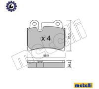 BRAKE PAD SET DISC BRAKE 22-0660-0 FOR VW BMV/AZZ/BKJ/BMX 3.2L CATA/BKS 3.0L
