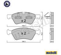 BRAKE PAD SET DISC BRAKE 22-0670-0 FOR MERCEDES-BENZ M 272.945 3.0L 6cyl R-CLASS