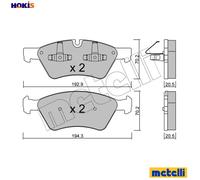 BRAKE PAD SET DISC BRAKE 22-0670-0 FOR MERCEDES-BENZ M272.945/943/944 3.0L 6cyl