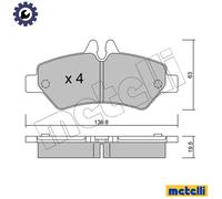 metelligroup 22-0672-0 Brake Pads, Made in Italy
