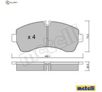 BRAKE PAD SET DISC BRAKE 22-0673-0 FOR VW CRAFTER/30-50/Platform/Chassis/Van