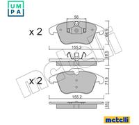 BRAKE PAD SET DISC BRAKE 22-0675-5 FOR PEUGEOT 508/SW CITROEN C5/III/Break 2.0L