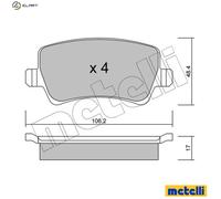 Brake pads 22-0676-0 METELLI for FORD VOLVO LAND ROVER