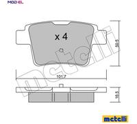 metelligroup 22-0677-0 - Made in Italy - Brake Pads