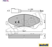 BRAKE PAD SET DISC BRAKE 22-0679-0 FOR FORD TRANSIT/Van/Platform/Chassis/Bus