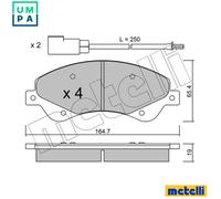 BRAKE PAD SET DISC BRAKE 22-0679-0 FOR FORD TRANSIT/Van/Platform/Chassis/Bus