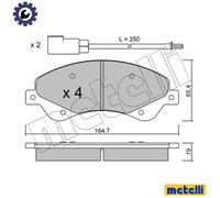 BRAKE PAD SET DISC BRAKE 22-0679-0 FOR FORD TRANSIT/Van/Platform/Chassis/Bus