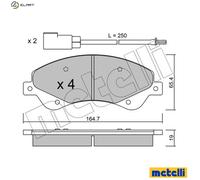 BRAKE PAD SET DISC BRAKE 22-0679-0 FOR FORD TRANSIT/Van/Platform/Chassis/Bus
