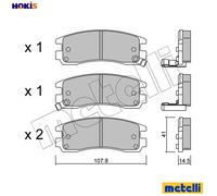 BRAKE PAD SET DISC BRAKE 22-0697-0 FOR VAUXHALL OPEL CHEVROLET 2.2L 4cyl SINTRA