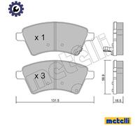 BRAKE PAD SET DISC BRAKE 22-0702-0 FOR SUZUKI NEO/BALENO SX4/CLASSIC/MONOCAB