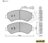 BRAKE PAD SET DISC BRAKE 22-0709-0 FOR PEUGEOT MANAGER/Platform/Chassis/Van 2.2L