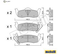 BRAKE PAD SET DISC BRAKE 22-0720-0 FOR JEEP GRAND/CHEROKEE/III/SUV COMMANDER
