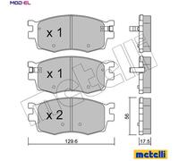 BRAKE PAD SET DISC BRAKE 22-0724-0 FOR HYUNDAI ACCENT/III/IV i20 AVEGA VERNA i20
