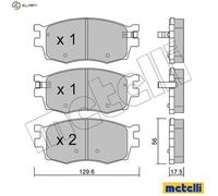 BRAKE PAD SET DISC BRAKE 22-0724-0 FOR HYUNDAI ACCENT/III/IV i20 AVEGA VERNA i20