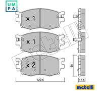 BRAKE PAD SET DISC BRAKE 22-0724-0 FOR HYUNDAI ACCENT/III/IV i20 AVEGA VERNA i20