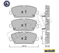 BRAKE PAD SET DISC BRAKE 22-0728-0 FOR HONDA CIVIC/VIII/Hatchback BALLADE 1.8L