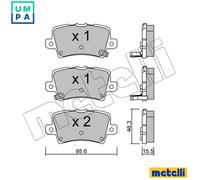 metelligroup 22-0729-0 - Made in Italy - Brake Pads