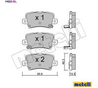 metelligroup 22-0729-0 - Made in Italy - Brake Pads