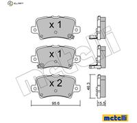 metelligroup 22-0729-0 - Made in Italy - Brake Pads
