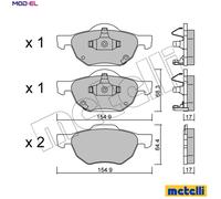 metelligroup 22-0730-0 - Brake Pads