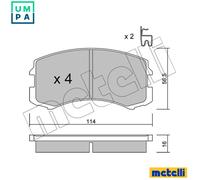 BRAKE PAD SET DISC BRAKE 22-0736-0 FOR MITSUBISHI MIRAGE/Hatchback LIBERO/V 1.6L