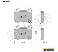 BRAKE PAD SET DISC BRAKE 22-0739-0 FOR MITSUBISHI SUBARU NISSAN 350Z FAIRLADY
