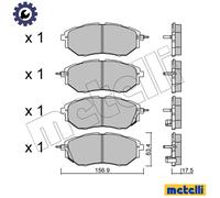 BRAKE PAD SET DISC BRAKE 22-0763-0 FOR SUBARU TRIBECA/SUV B4/VI/LEGACY LEVORG
