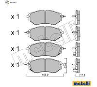 BRAKE PAD SET DISC BRAKE 22-0763-0 FOR SUBARU TRIBECA/SUV B4/VI/LEGACY LEVORG