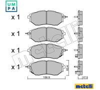 BRAKE PAD SET DISC BRAKE 22-0763-0 FOR SUBARU TRIBECA/SUV B4/VI/LEGACY LEVORG