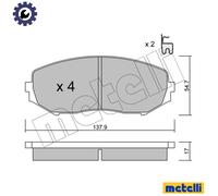 metelligroup 22-0766-0 - Brake Pads