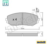 metelligroup 22-0766-0 - Brake Pads