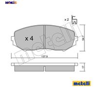 BRAKE PAD SET DISC BRAKE 22-0766-0 FOR SUZUKI GRAND/VITARA/II/XL-7/ESCUDO/SUV