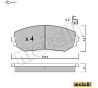 metelligroup 22-0766-0 - Brake Pads