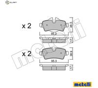 metelligroup 22-0769-0 - Made in Italy - Brake Pads