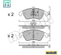 FRONT BRAKE PAD SET DISC BRAKE FITS: MERCEDES-BENZ CLS SEDAN GRANDE CLS 350 /
