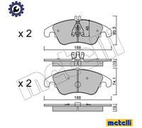 FRONT BRAKE PAD SET DISC BRAKE FITS: MERCEDES-BENZ CLS SEDAN GRANDE CLS 350 /
