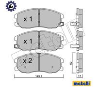 BRAKE PAD SET DISC BRAKE 22-0778-0 FOR VAUXHALL OPEL CHEVROLET 2.4L 4cyl ANTARA