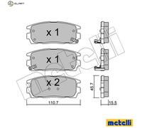 metelligroup 22-0779-0 - Made in Italy - Brake Pads