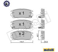 metelligroup 22-0779-0 - Made in Italy - Brake Pads