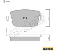 metelligroup 22-0780-0 Brake Pads, Made in Italy