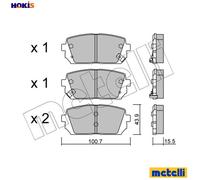 BRAKE PAD SET DISC BRAKE 22-0784-0 FOR KIA RONDO/III/MPV CARENS D4EAG4KA 2.0L