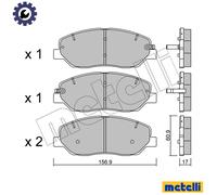 BRAKE PAD SET DISC BRAKE 22-0787-0 FOR HYUNDAI SANTA/FE/II KIA SSANGYONG
