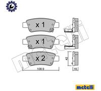 BRAKE PAD SET DISC BRAKE 22-0790-0 FOR HONDA CR-V/IV/SUV/III/Mk K24Z6 2.4L 4cyl