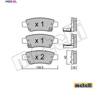 metelligroup 22-0790-0 - Made in Italy - Brake Pads