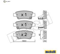 metelligroup 22-0790-0 - Made in Italy - Brake Pads