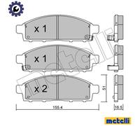 BRAKE PAD SET DISC BRAKE 22-0791-0 FOR MITSUBISHI L200/TRITON/STORM STRADA 2.5L