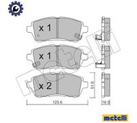 metelligroup 22-0793-1 - Made in Italy - Brake Pads