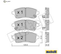 metelligroup 22-0793-1 - Made in Italy - Brake Pads