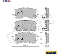 metelligroup 22-0793-1 - Made in Italy - Brake Pads